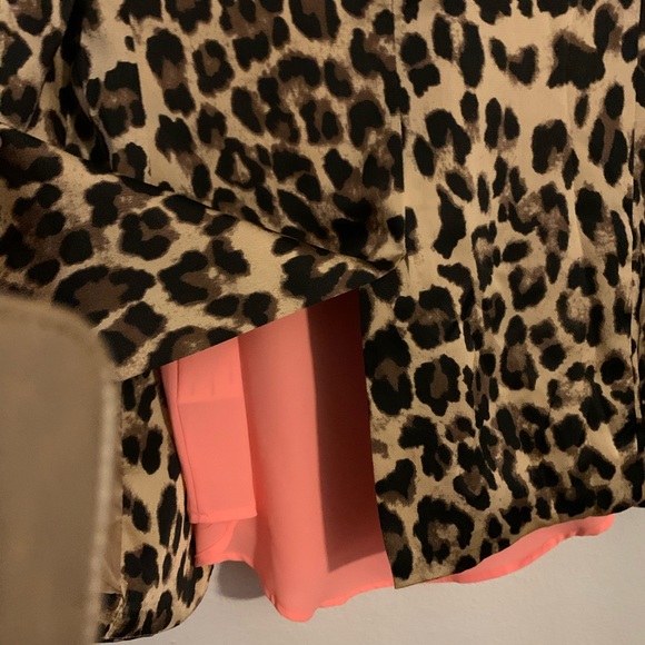 🛍Women’s | Leopard Print Open Front Casual Blazer - Picture 6 of 6